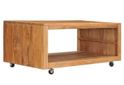 Table basse 110x60x40 cm Bois de teck massif 2 - Photo n°1