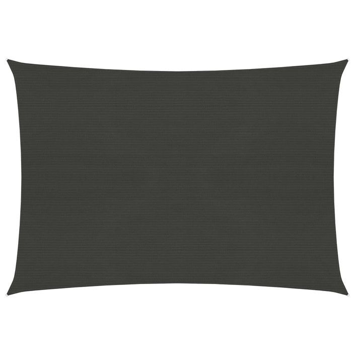 Voile d'ombrage 160 g/m² Anthracite 2,5x3,5 m PEHD - Photo n°1