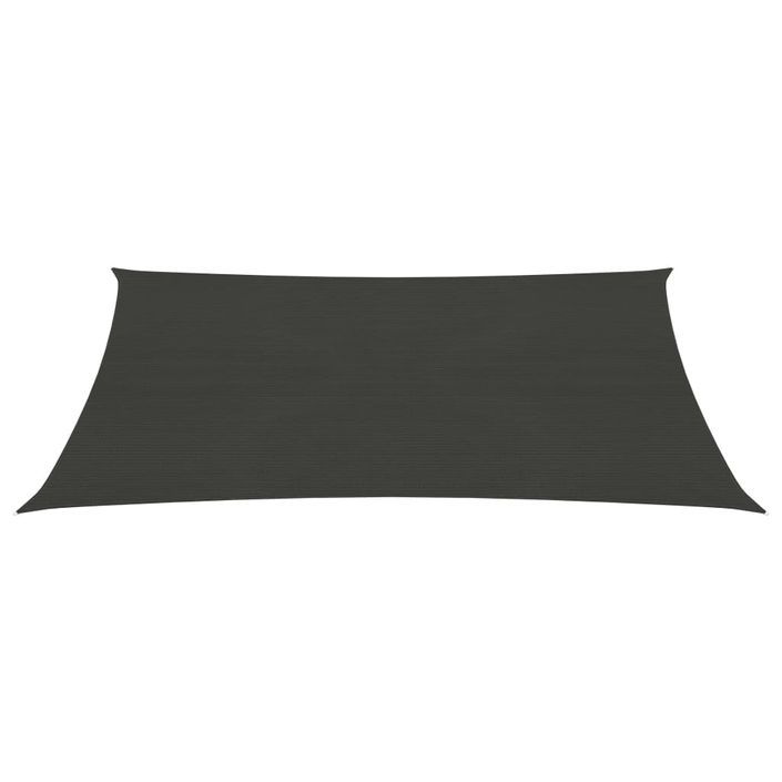 Voile d'ombrage 160 g/m² Anthracite 2,5x3,5 m PEHD - Photo n°3