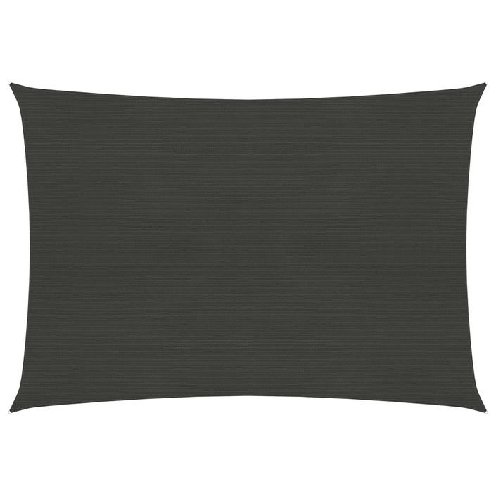 Voile d'ombrage 160 g/m² Anthracite 2,5x3 m PEHD - Photo n°1