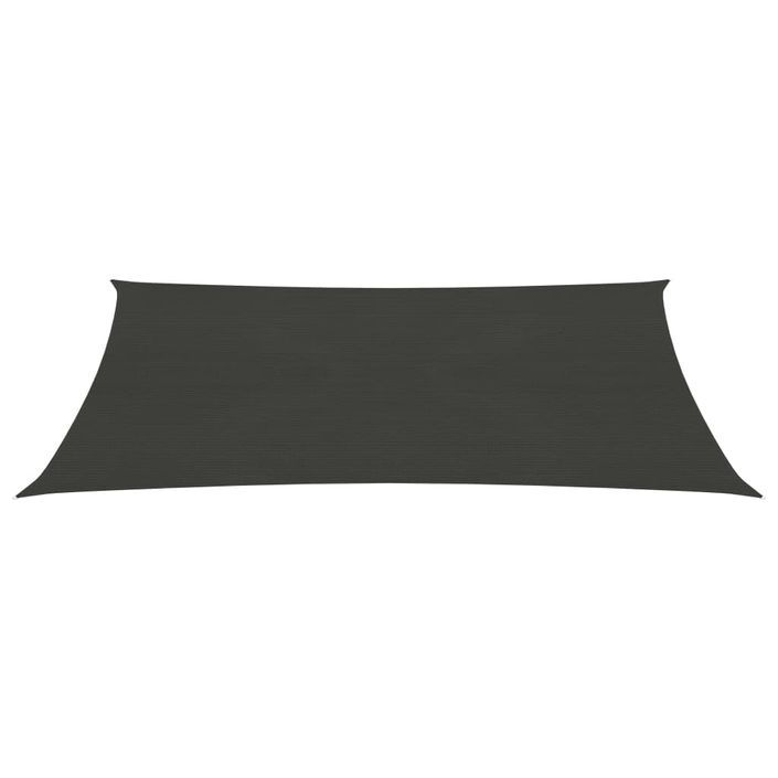 Voile d'ombrage 160 g/m² Anthracite 2,5x4,5 m PEHD - Photo n°3