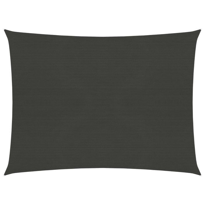 Voile d'ombrage 160 g/m² Anthracite 2x2,5 m PEHD - Photo n°1