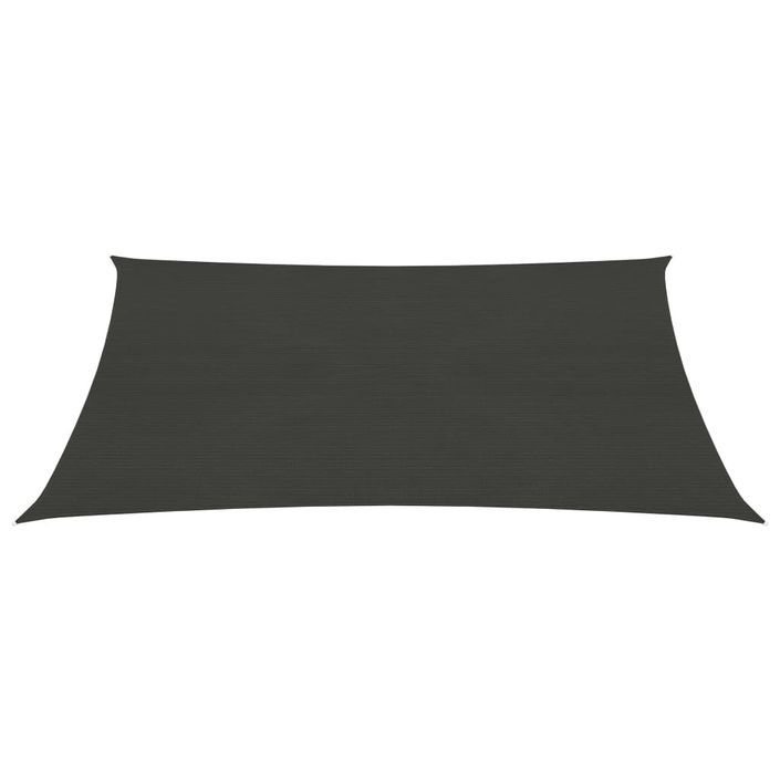 Voile d'ombrage 160 g/m² Anthracite 2x2,5 m PEHD - Photo n°3