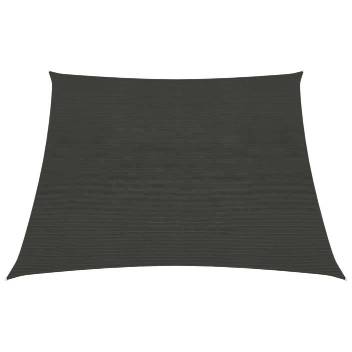 Voile d'ombrage 160 g/m² Anthracite 3/4x2 m PEHD - Photo n°1