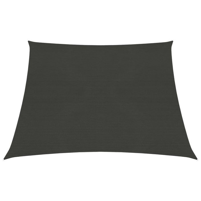 Voile d'ombrage 160 g/m² Anthracite 3/4x3 m PEHD - Photo n°1