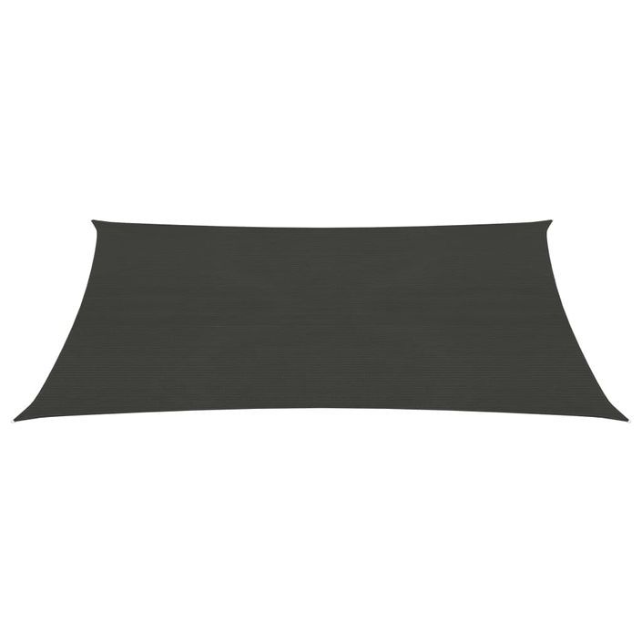 Voile d'ombrage 160 g/m² Anthracite 3,5x4,5 m PEHD - Photo n°3