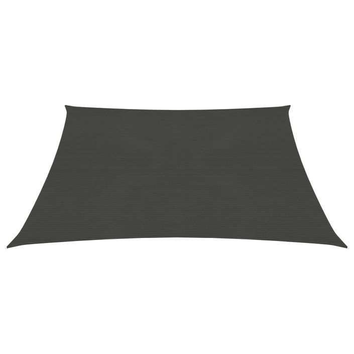 Voile d'ombrage 160 g/m² Anthracite 3x3 m PEHD - Photo n°3