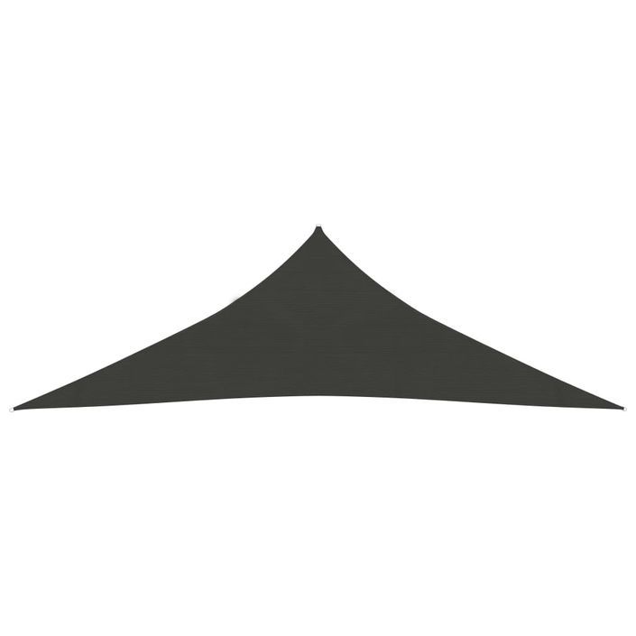 Voile d'ombrage 160 g/m² Anthracite 3x3x4,2 m PEHD - Photo n°3