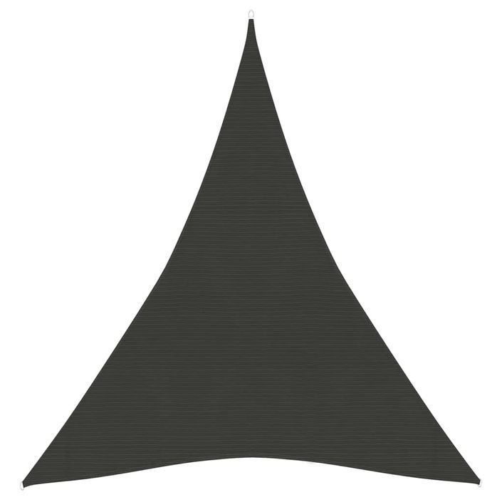 Voile d'ombrage 160 g/m² Anthracite 3x4x4 m PEHD - Photo n°1