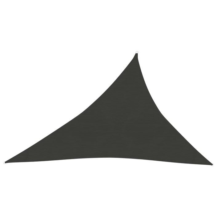 Voile d'ombrage 160 g/m² Anthracite 3x4x5 m PEHD - Photo n°1