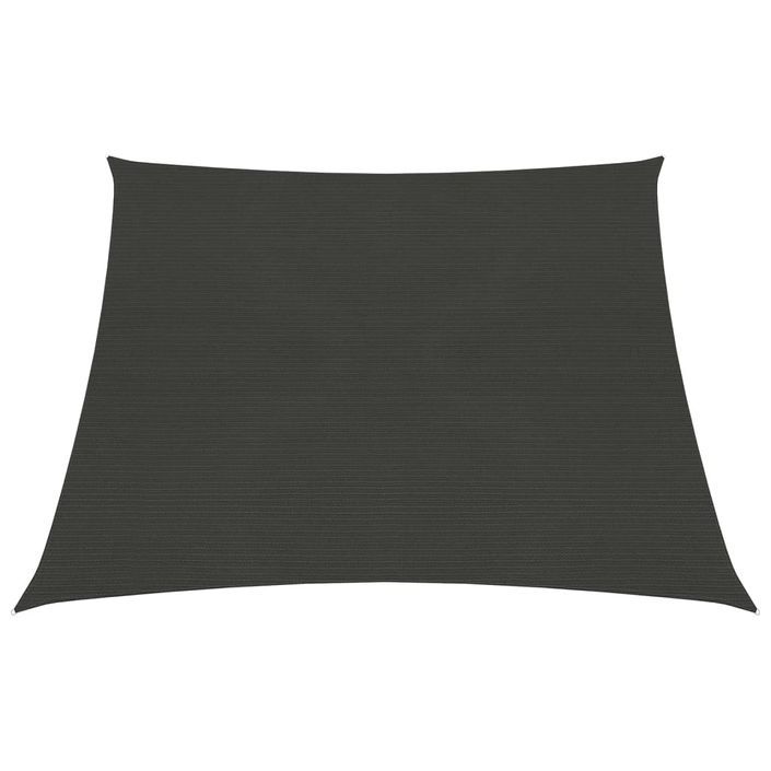 Voile d'ombrage 160 g/m² Anthracite 4/5x4 m PEHD - Photo n°1