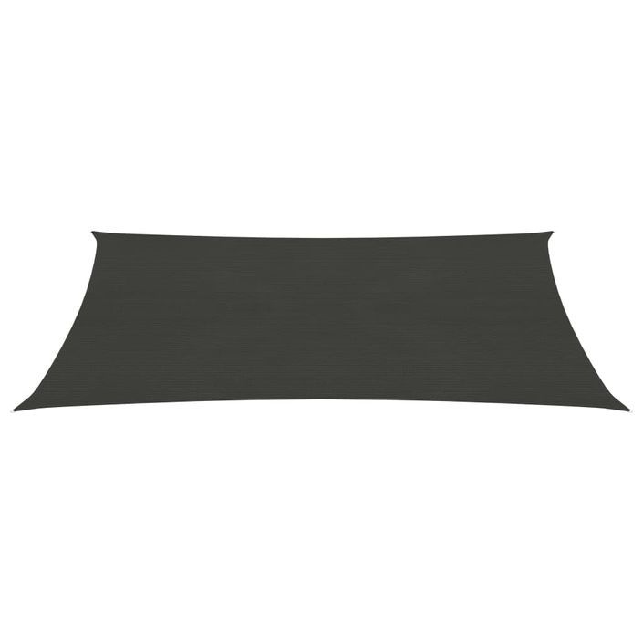 Voile d'ombrage 160 g/m² Anthracite 4x7 m PEHD - Photo n°3