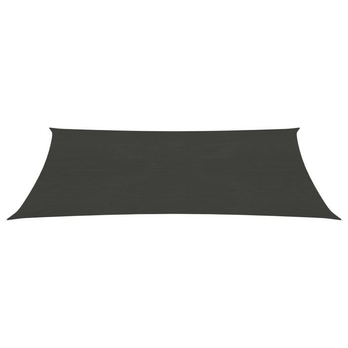 Voile d'ombrage 160 g/m² Anthracite 5x8 m PEHD - Photo n°3