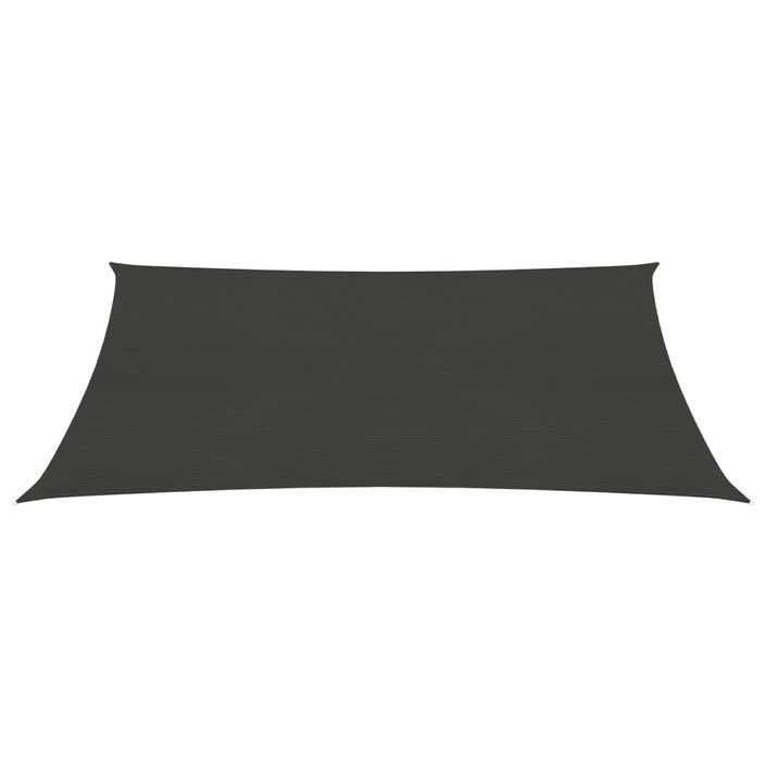 Voile d'ombrage 160 g/m² Anthracite 6x7 m PEHD - Photo n°2