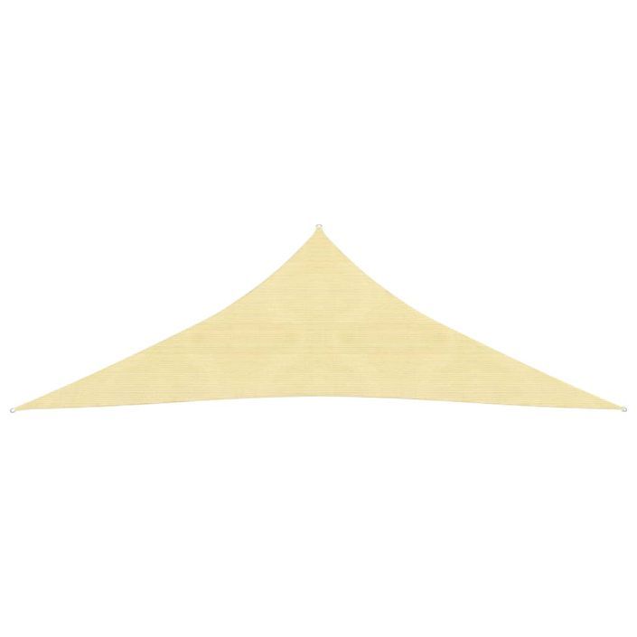 Voile d'ombrage 160 g/m² Beige 2,5x2,5x3,5 m PEHD - Photo n°2