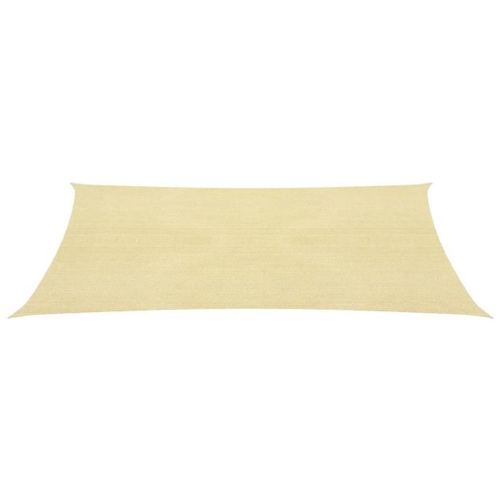 Voile d'ombrage 160 g/m² Beige 2,5x4,5 m PEHD - Photo n°2