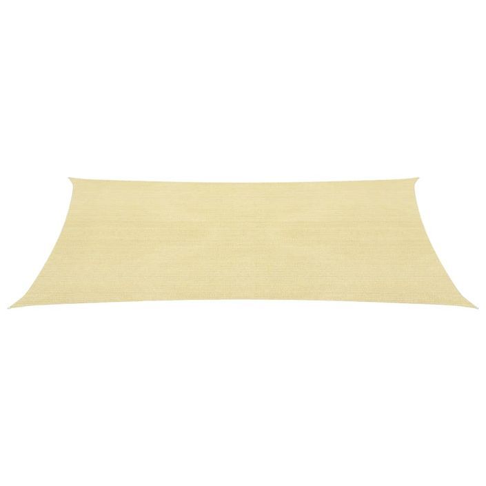 Voile d'ombrage 160 g/m² Beige 2,5x5 m PEHD - Photo n°2