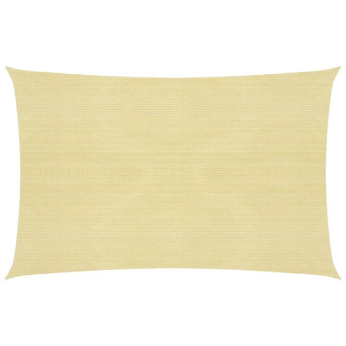 Voile d'ombrage 160 g/m² Beige 2x3 m PEHD - Photo n°1