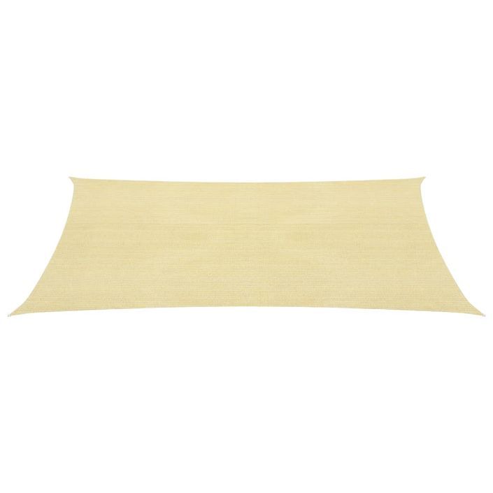 Voile d'ombrage 160 g/m² Beige 2x3 m PEHD - Photo n°3