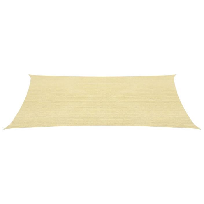 Voile d'ombrage 160 g/m² Beige 2x4,5 m PEHD - Photo n°3