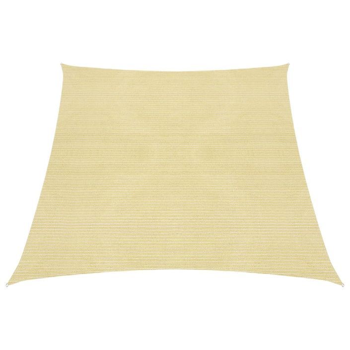 Voile d'ombrage 160 g/m² Beige 3/4x3 m PEHD - Photo n°1