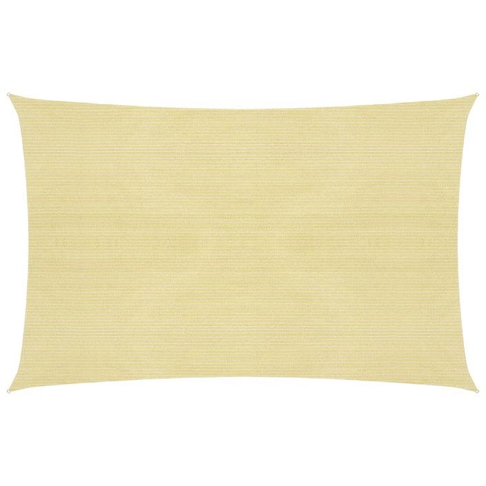 Voile d'ombrage 160 g/m² Beige 3,5x5 m PEHD - Photo n°1