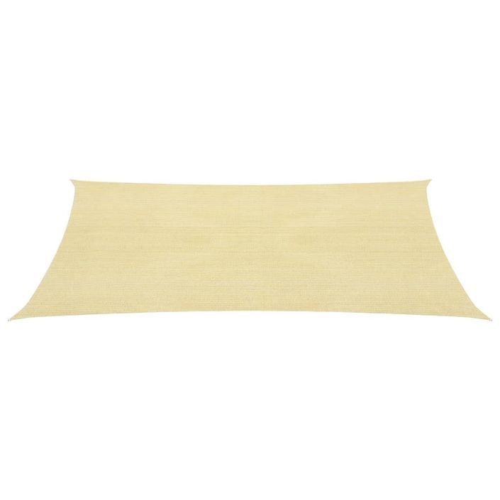 Voile d'ombrage 160 g/m² Beige 3,5x5 m PEHD - Photo n°3
