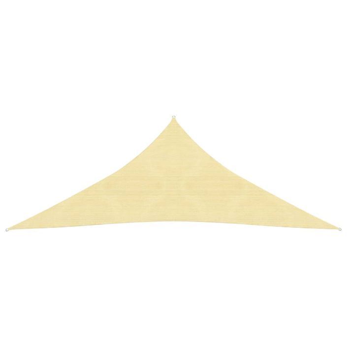 Voile d'ombrage 160 g/m² Beige 3x3x3 m PEHD - Photo n°3