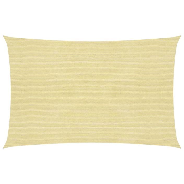 Voile d'ombrage 160 g/m² Beige 3x4 m PEHD - Photo n°1