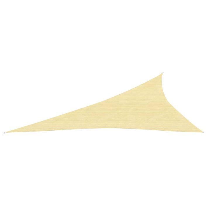 Voile d'ombrage 160 g/m² Beige 3x4x5 m PEHD - Photo n°2