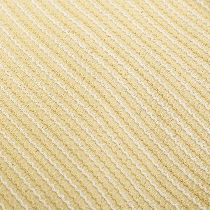 Voile d'ombrage 160 g/m² Beige 4/5x3 m PEHD - Photo n°5