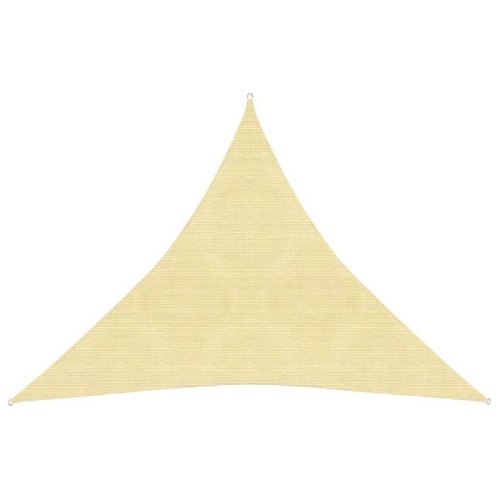 Voile d'ombrage 160 g/m² Beige 4x4x4 m PEHD - Photo n°1