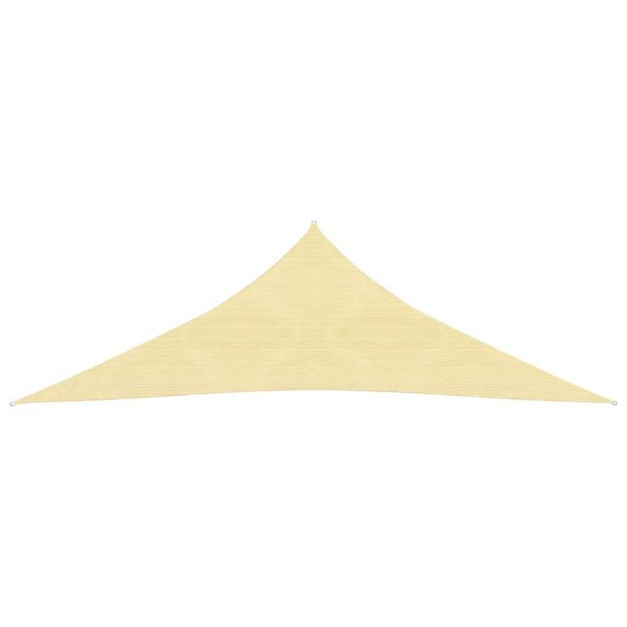 Voile d'ombrage 160 g/m² Beige 4x4x5,8 m PEHD - Photo n°2