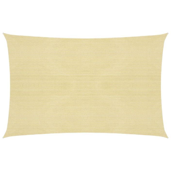 Voile d'ombrage 160 g/m² Beige 5x8 m PEHD - Photo n°1