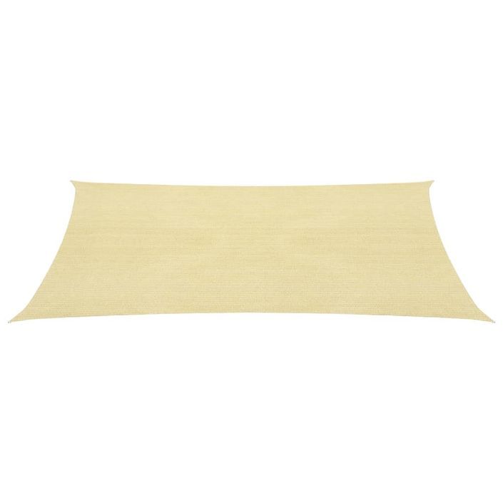 Voile d'ombrage 160 g/m² Beige 7x7 m PEHD - Photo n°2