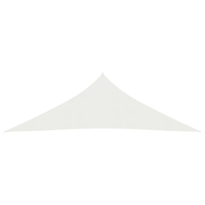 Voile d'ombrage 160 g/m² Blanc 2,5x2,5x3,5 m PEHD - Photo n°3