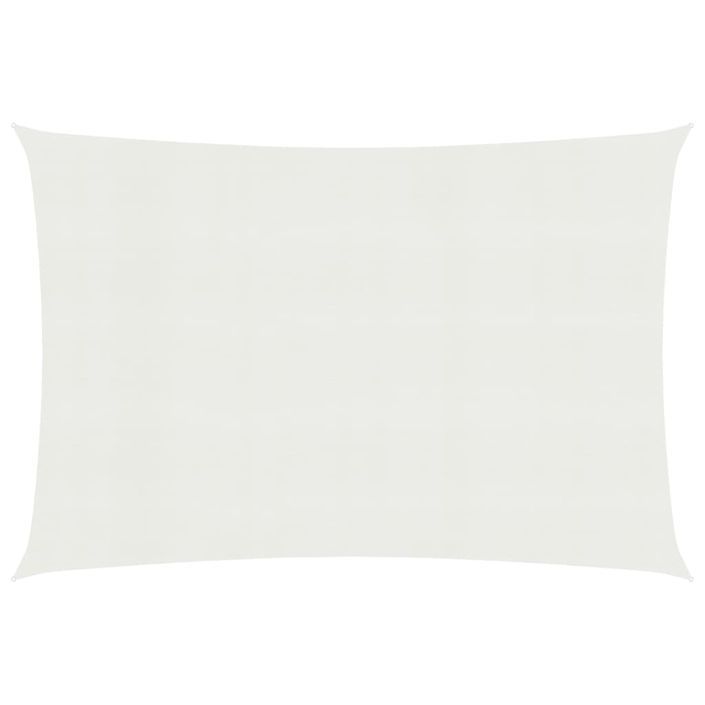 Voile d'ombrage 160 g/m² Blanc 2,5x4,5 m PEHD - Photo n°1