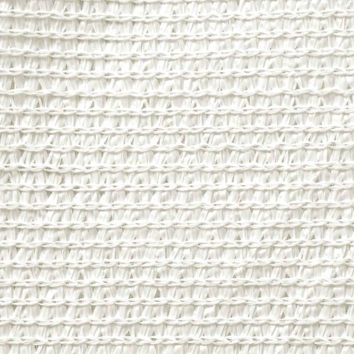 Voile d'ombrage 160 g/m² Blanc 2,5x4,5 m PEHD - Photo n°2