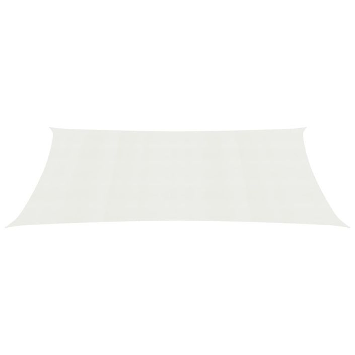 Voile d'ombrage 160 g/m² Blanc 2,5x4,5 m PEHD - Photo n°3