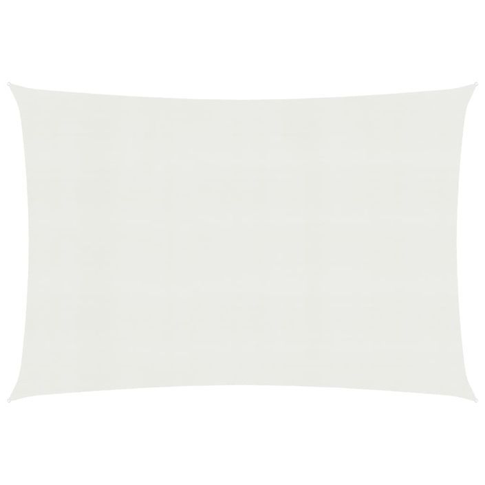 Voile d'ombrage 160 g/m² Blanc 2x2,5 m PEHD - Photo n°1
