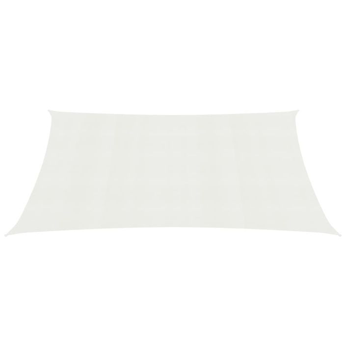 Voile d'ombrage 160 g/m² Blanc 2x4,5 m PEHD - Photo n°3