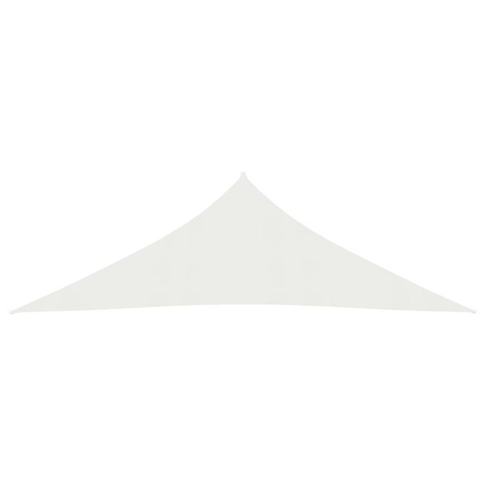 Voile d'ombrage 160 g/m² Blanc 3,5x3,5x4,9 m PEHD - Photo n°3