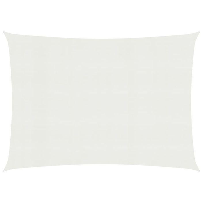 Voile d'ombrage 160 g/m² Blanc 3,5x4,5 m PEHD - Photo n°1