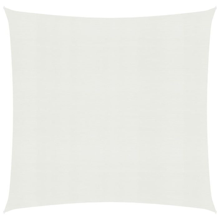 Voile d'ombrage 160 g/m² Blanc 3x3 m PEHD - Photo n°1