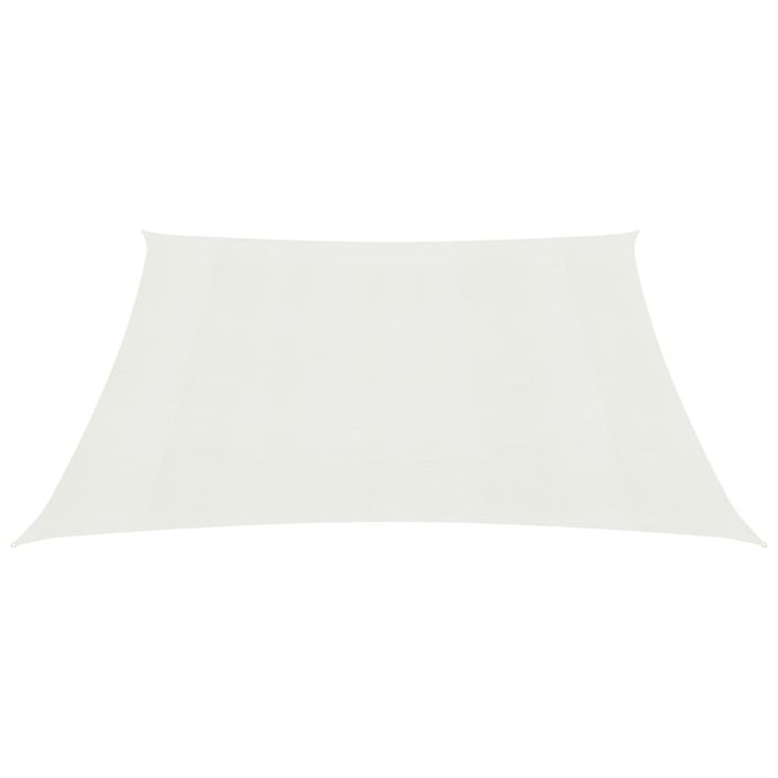 Voile d'ombrage 160 g/m² Blanc 3x3 m PEHD - Photo n°3