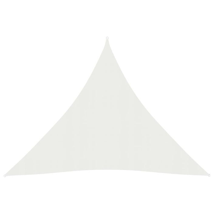 Voile d'ombrage 160 g/m² Blanc 3x3x3 m PEHD - Photo n°1