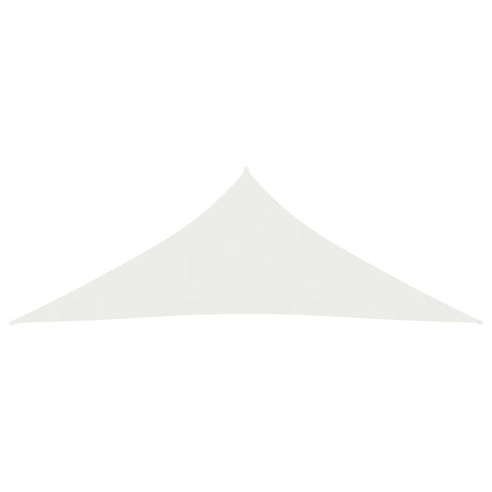 Voile d'ombrage 160 g/m² Blanc 3x3x3 m PEHD - Photo n°3