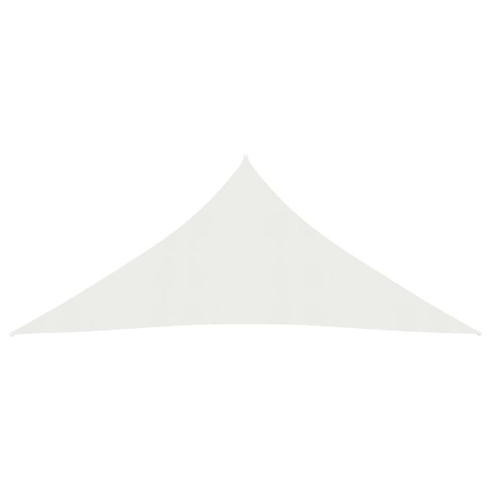 Voile d'ombrage 160 g/m² Blanc 3x4x4 m PEHD - Photo n°3