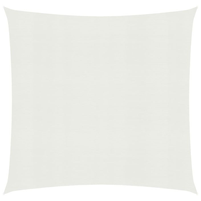 Voile d'ombrage 160 g/m² Blanc 4,5x4,5 m PEHD - Photo n°1