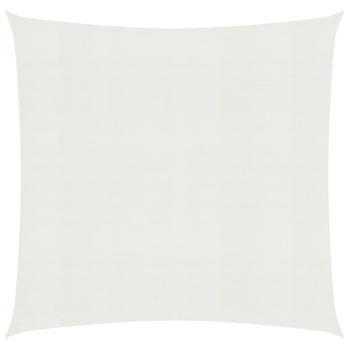 Voile d'ombrage 160 g/m² Blanc 6x6 m PEHD - Photo n°1